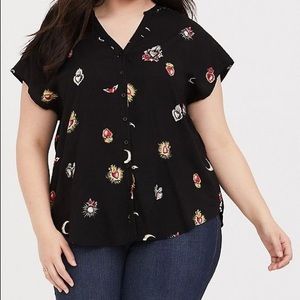 Torrid Sacred Hearts Blouse